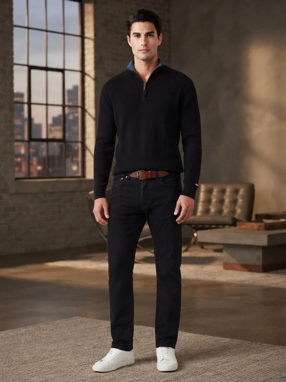 Levi's Men's Black Straight-Leg Jeans